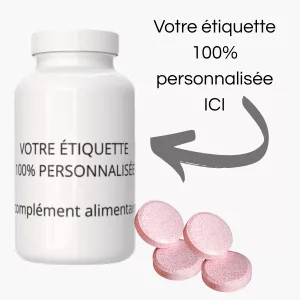 encart comprimés à croquer Complément alimentaire à marque blanche