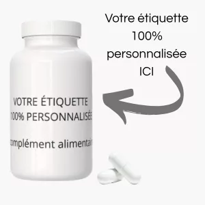 encart gelules blanches perso Complément alimentaire à marque blanche
