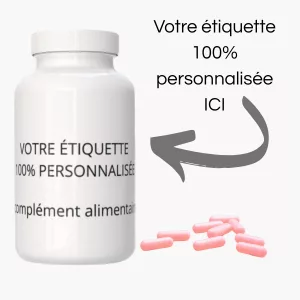 encart gelules roses Complément alimentaire à marque blanche
