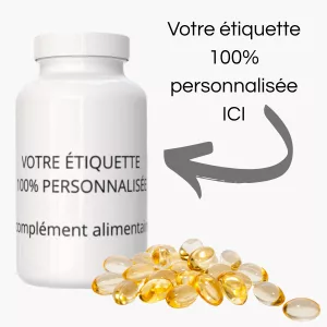 encart gelules softgel Complément alimentaire à marque blanche